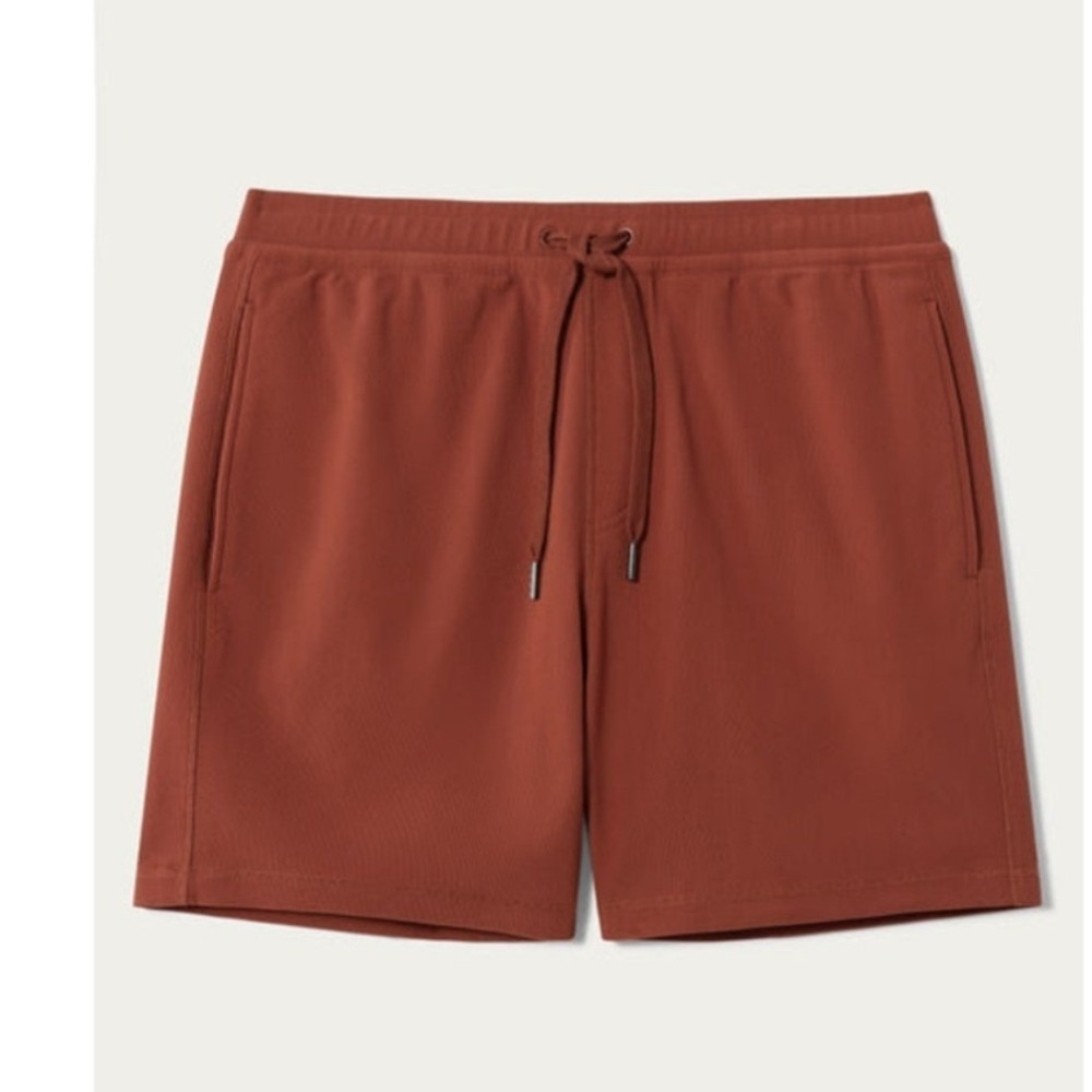 Rhone Chelsea Performance Cord Short Cinnamon Brown L Mens Large 7" New athletic - Picture 2 of 6